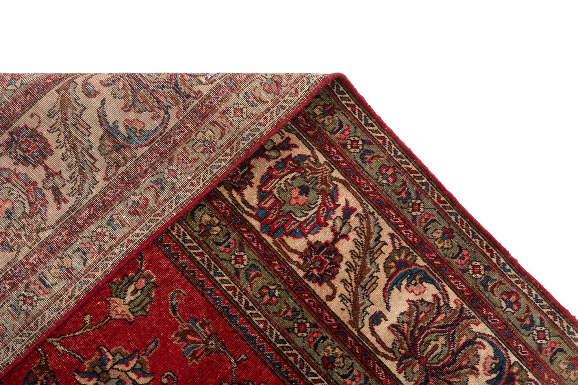 9' 10 x 13' 7 Tabriz Wool Rug