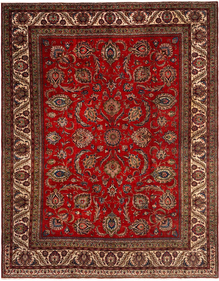 Detail image of 9' 10 x 13' 7 Tabriz Wool Rug
