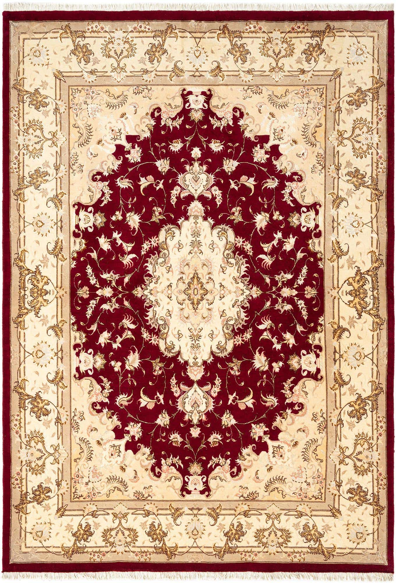 5' 6 x 8' Tabriz Rug