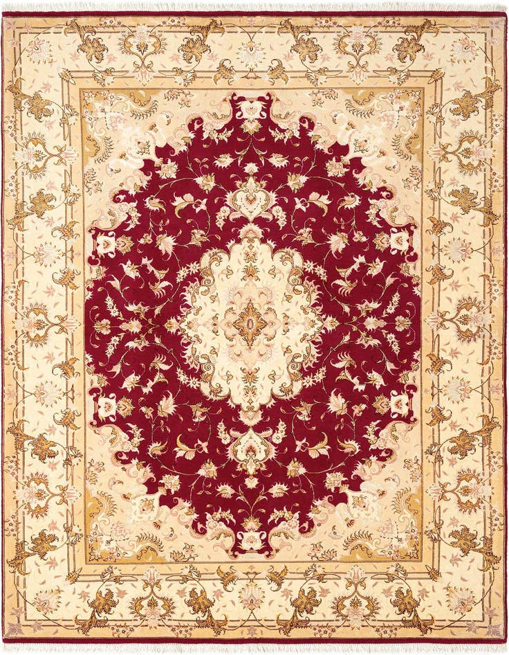 Detail image of 5' 6 x 8' Tabriz Rug