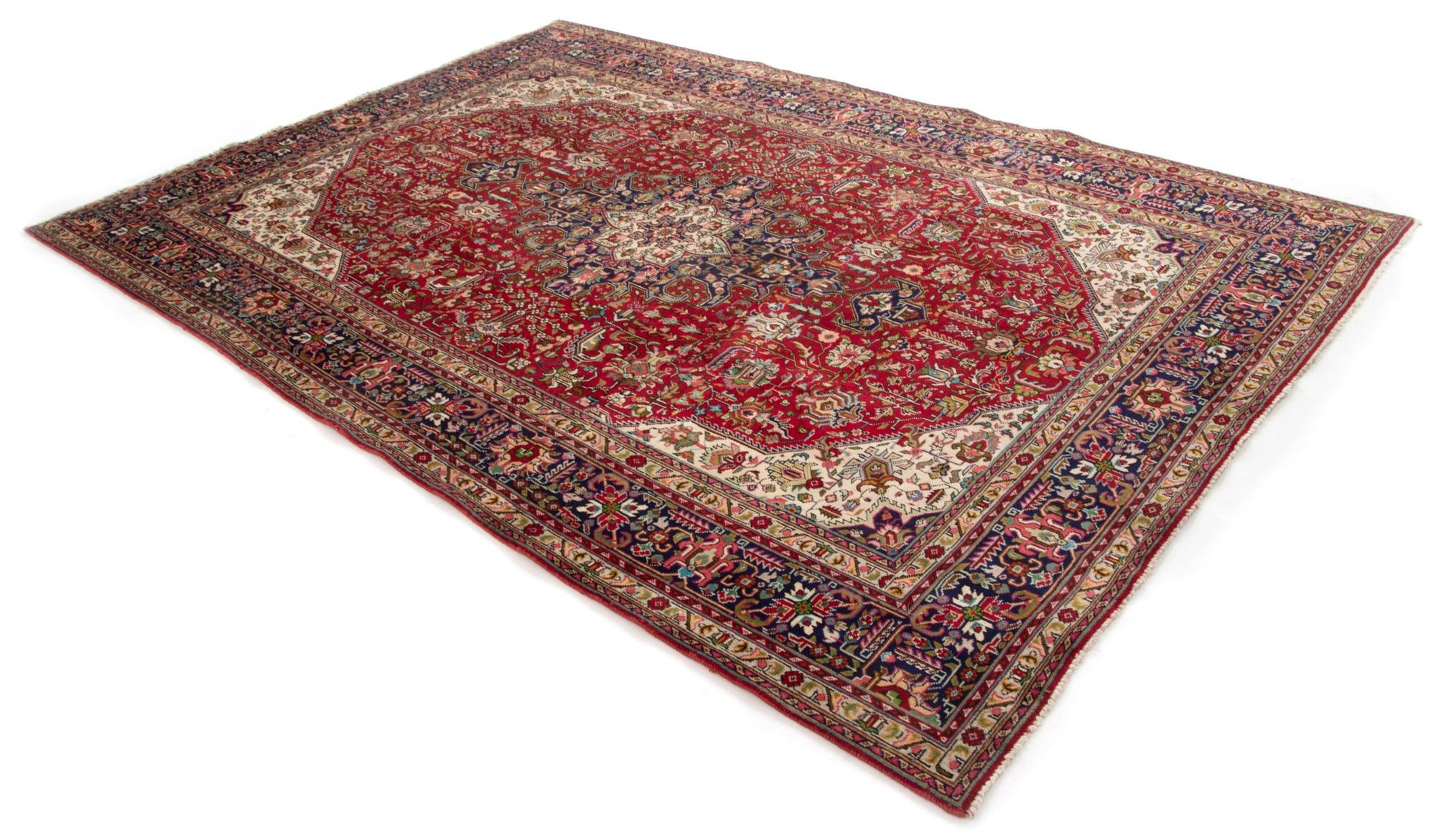 6' 6 x 9' 6 Tabriz Wool Rug