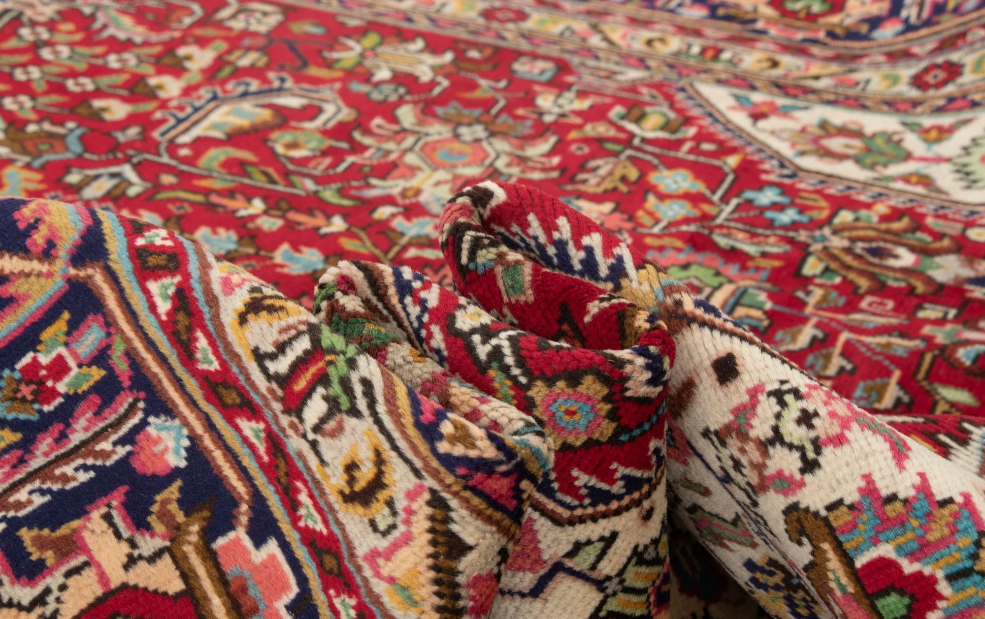 6' 6 x 9' 6 Tabriz Wool Rug