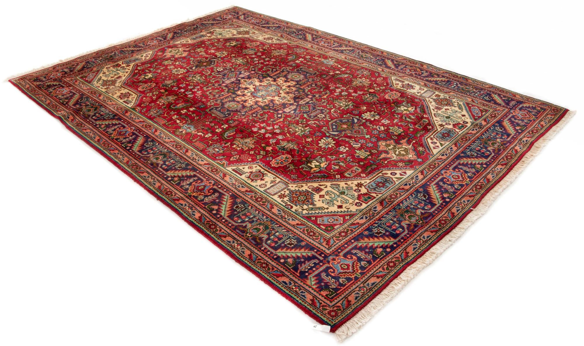 6' 9 x 9' 11 Hand Knotted Tabriz Persian Wool Rug