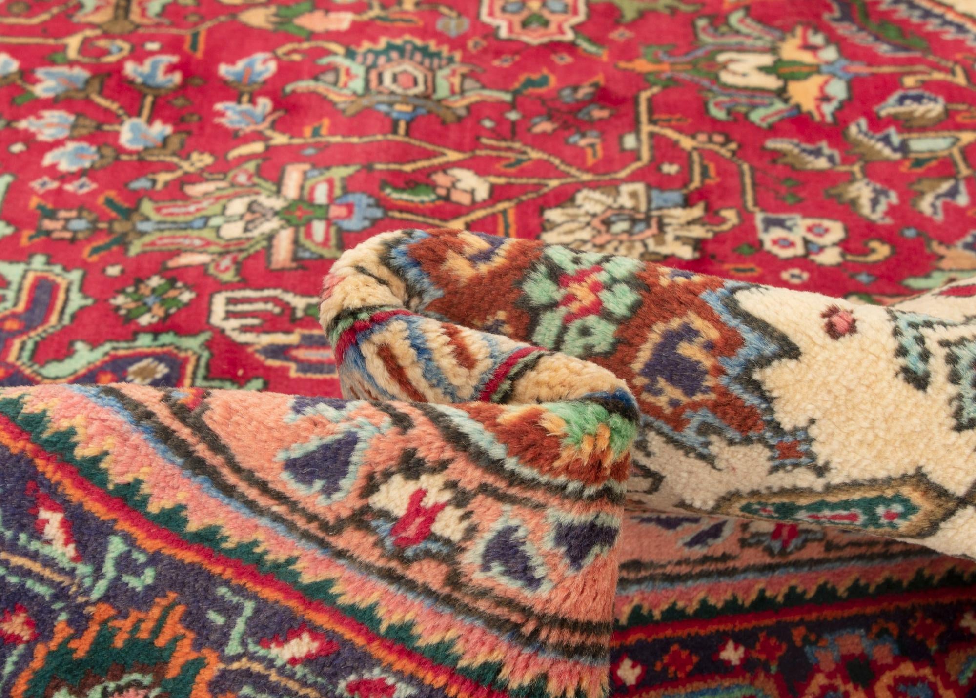 6' 9 x 9' 11 Hand Knotted Tabriz Persian Wool Rug