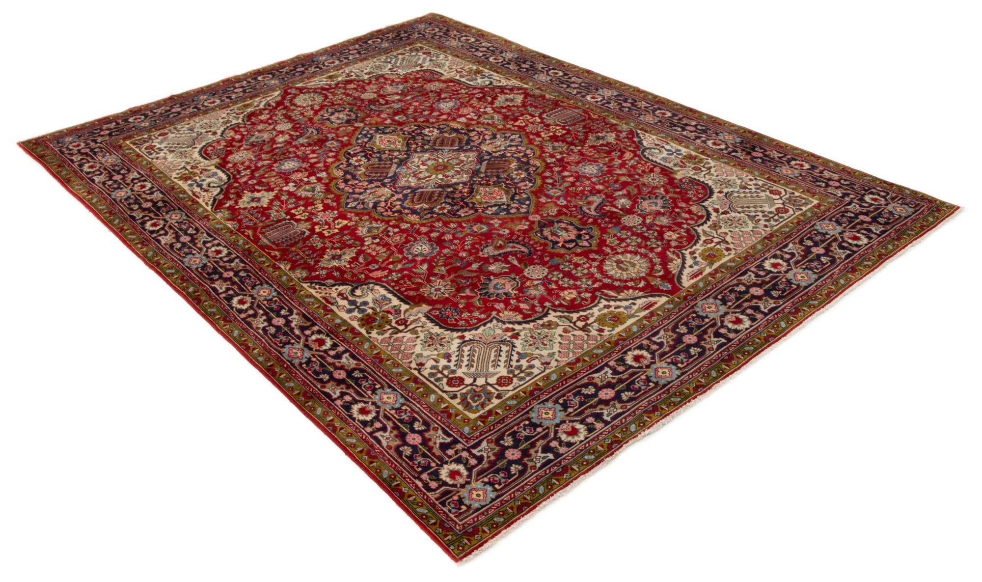 8' 2 x 11' 2 Hand Knotted Tabriz Persian Wool Rug