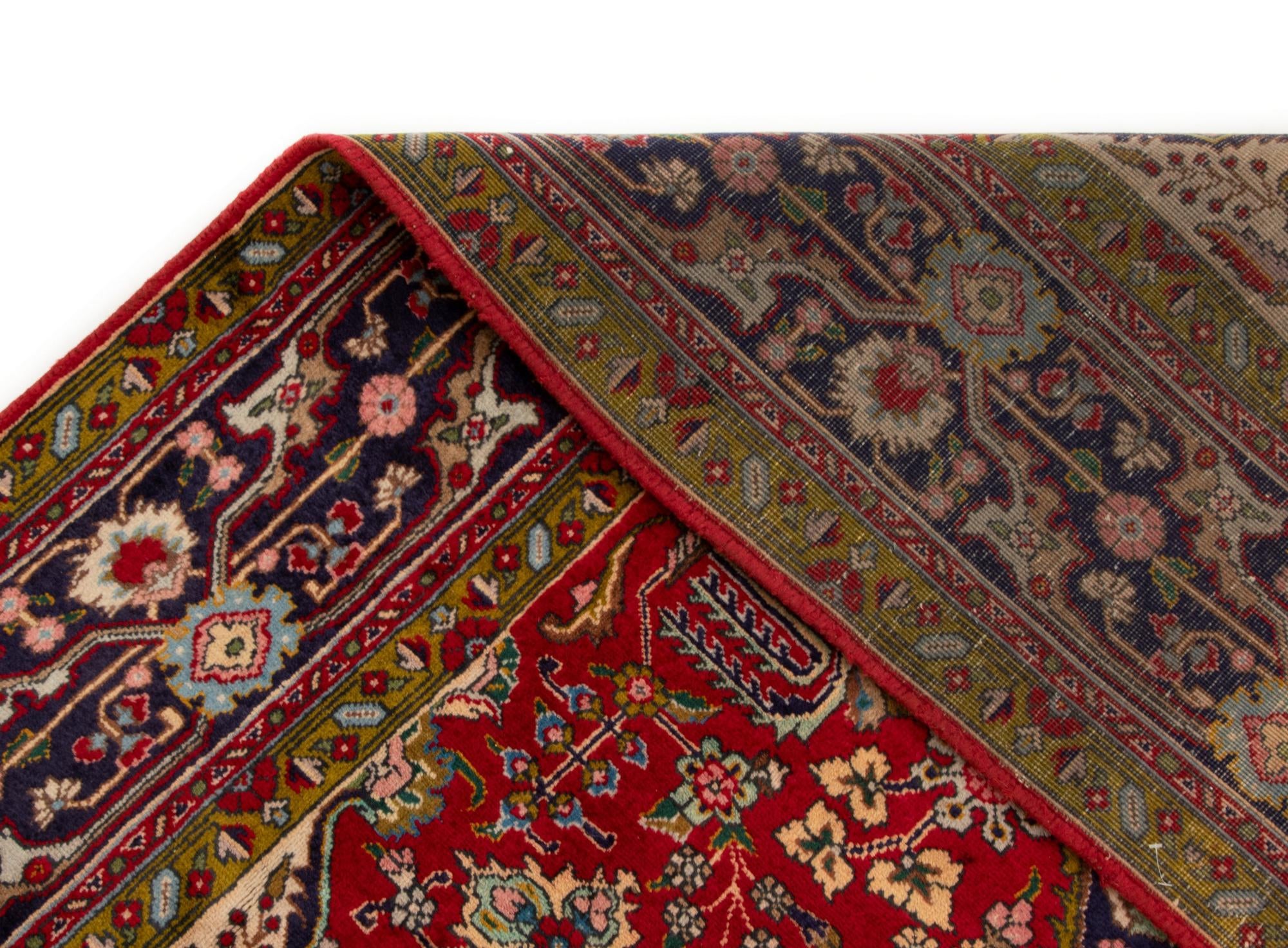 8' 2 x 11' 2 Hand Knotted Tabriz Persian Wool Rug
