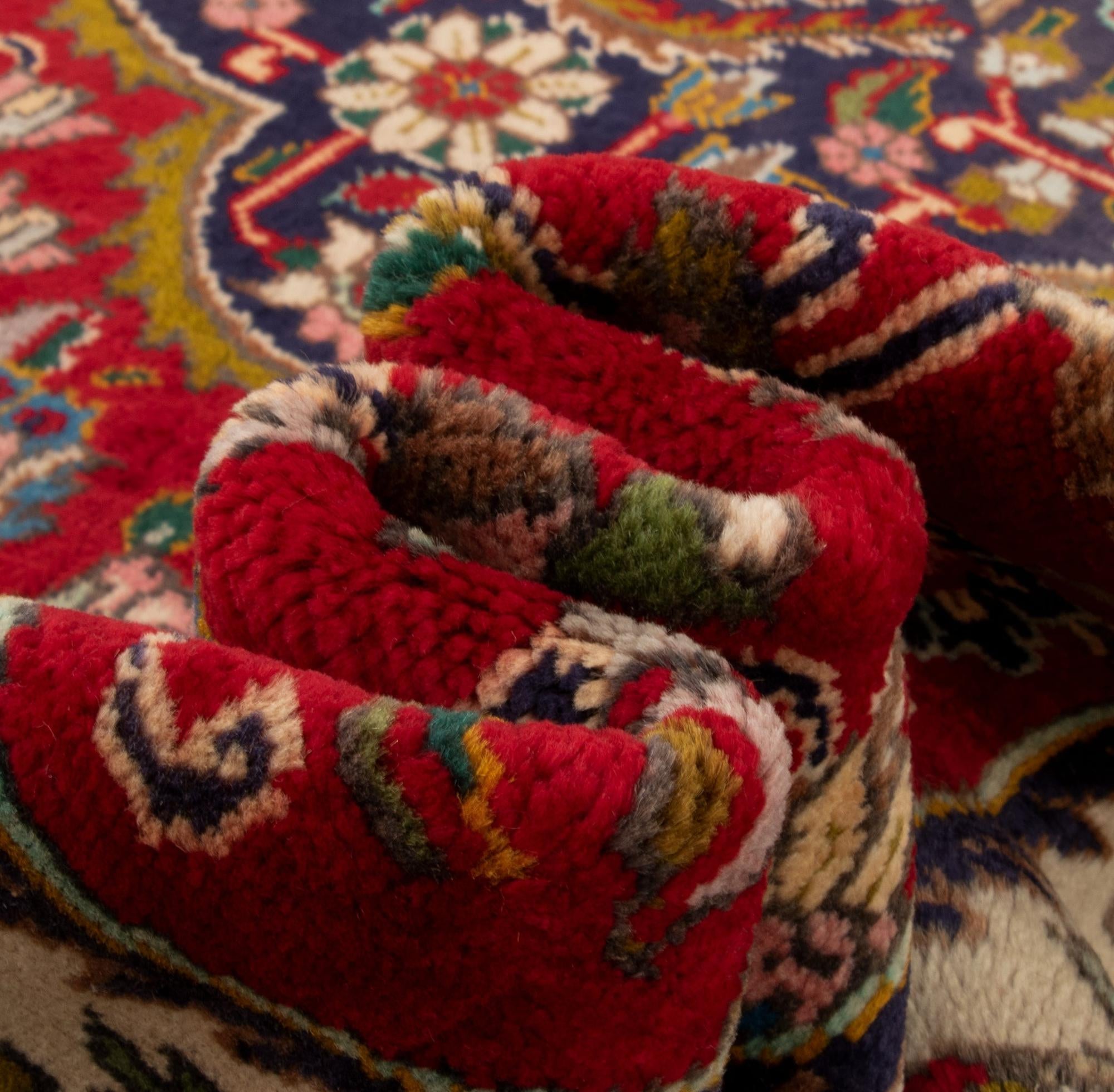 8' 2 x 11' 2 Hand Knotted Tabriz Persian Wool Rug