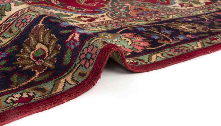 9' 9 x 12' 6 Hand Knotted Tabriz Persian Wool Rug