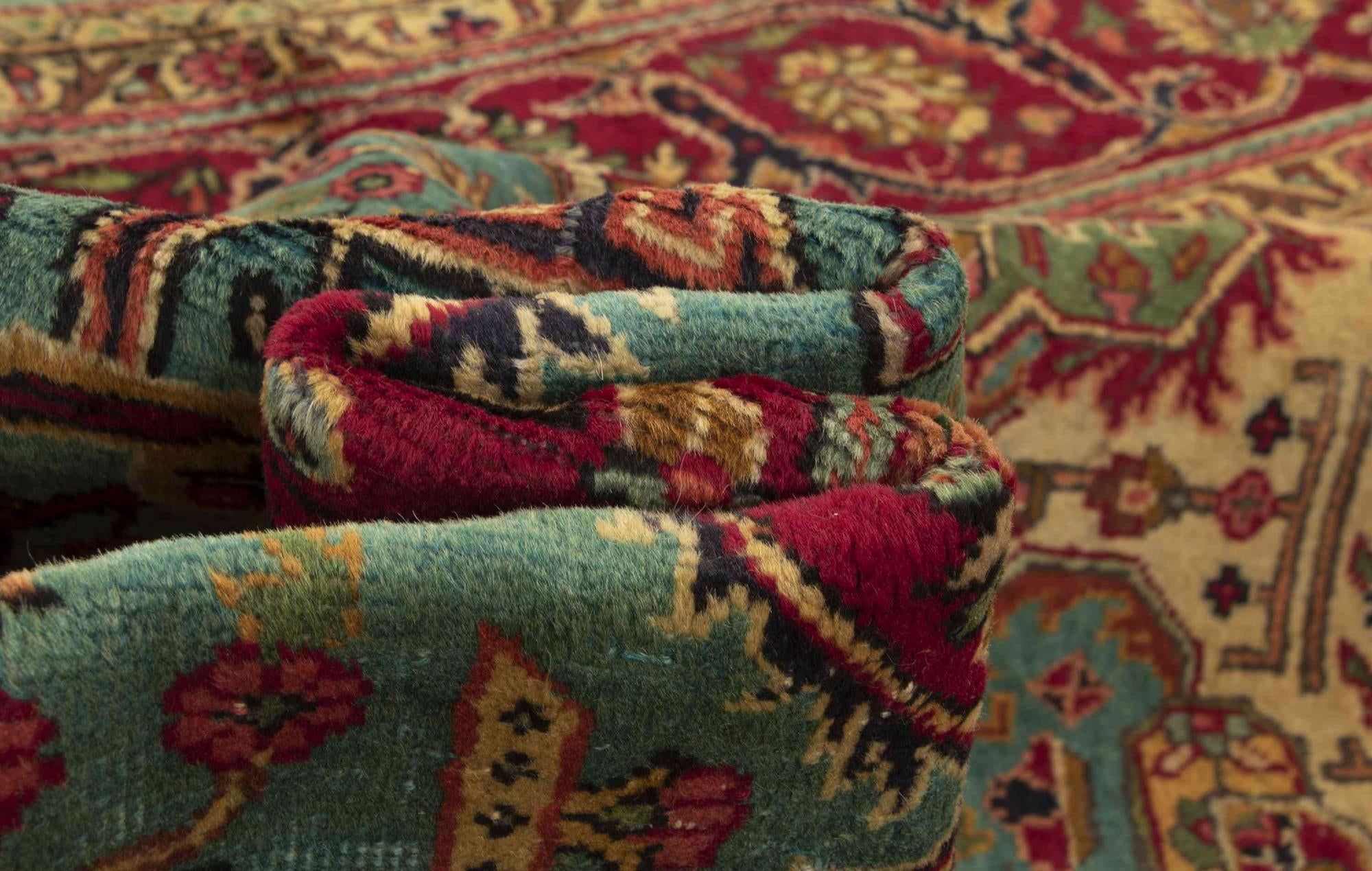9' 7 x 12' 8 Hand Knotted Tabriz Persian Wool Rug