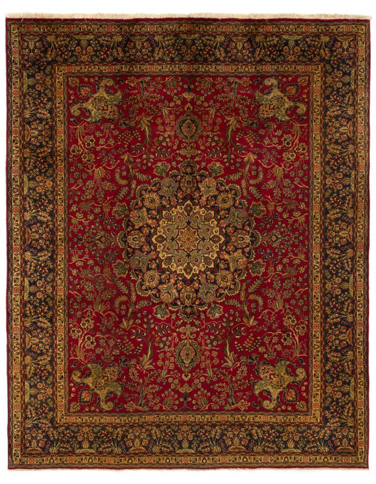 Detail image of 9' 9 x 12' 8 Hand Knotted Tabriz Persian Wool Rug