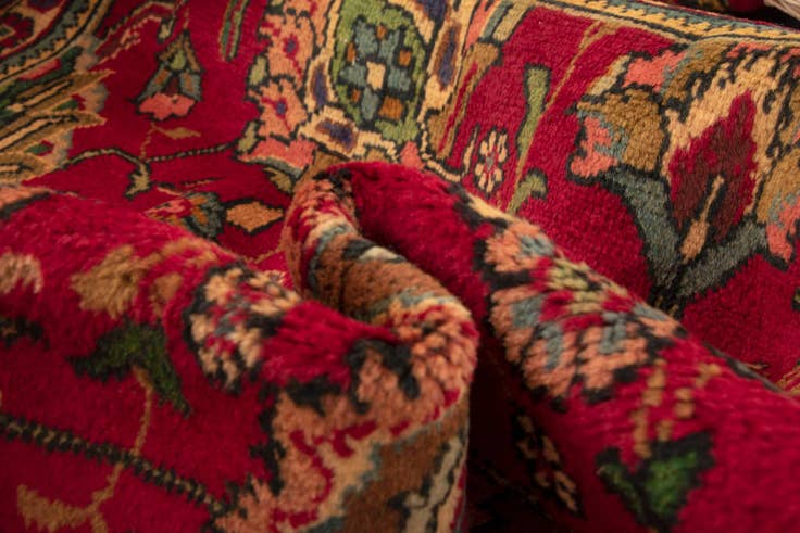 Detail image of 9' 10 x 12' 10 Hand Knotted Tabriz Persian Wool Rug