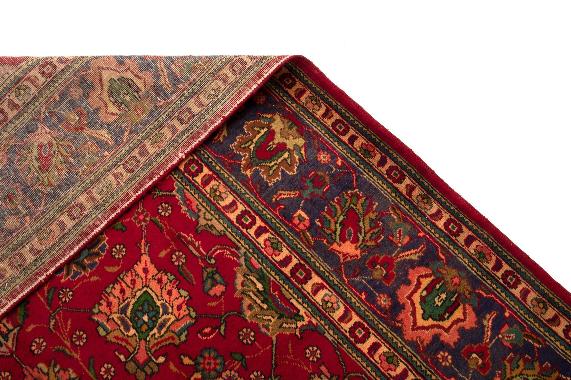 9' 10 x 12' 10 Hand Knotted Tabriz Persian Wool Rug
