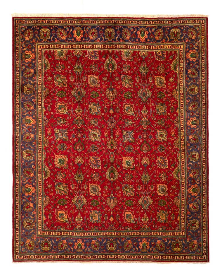 Detail image of 9' 10 x 12' 10 Hand Knotted Tabriz Persian Wool Rug