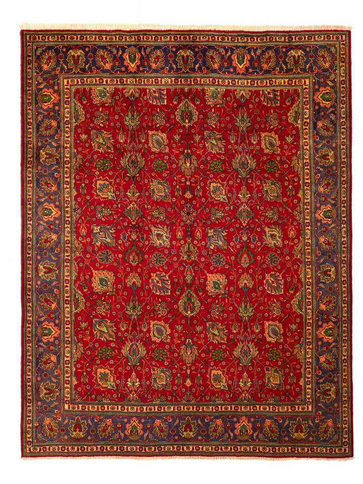 9' 10 x 12' 10 Hand Knotted Tabriz Persian Wool Rug