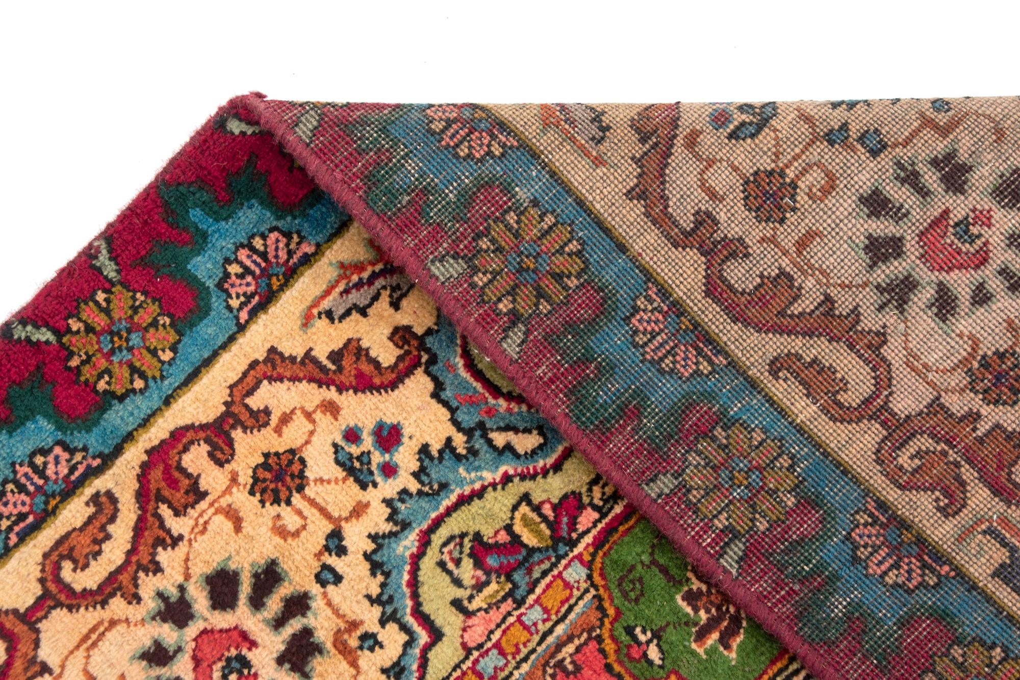 9' 11 x 12' 11 Hand Knotted Tabriz Persian Wool Rug