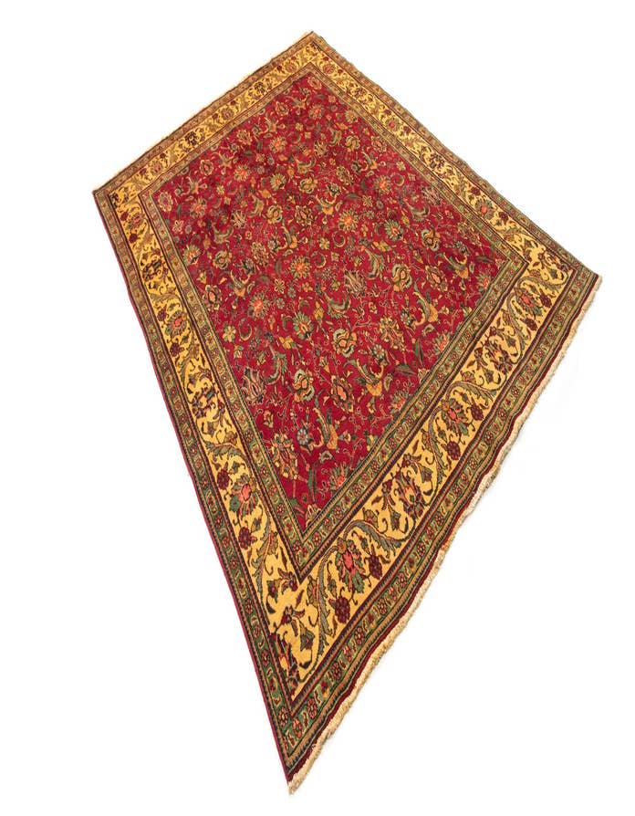 Detail image of 9' 6 x 12' 6 Hand Knotted Tabriz Persian Wool Rug
