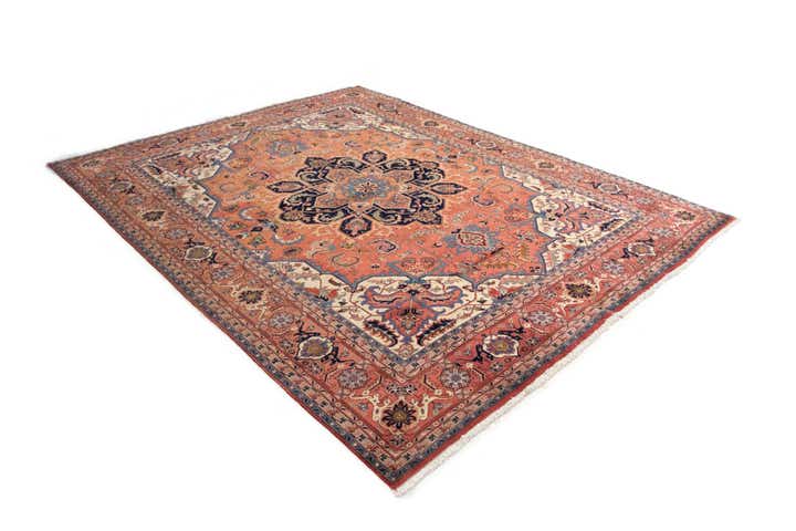 9' 9 x 12' 7 Hand Knotted Tabriz Persian Wool Rug