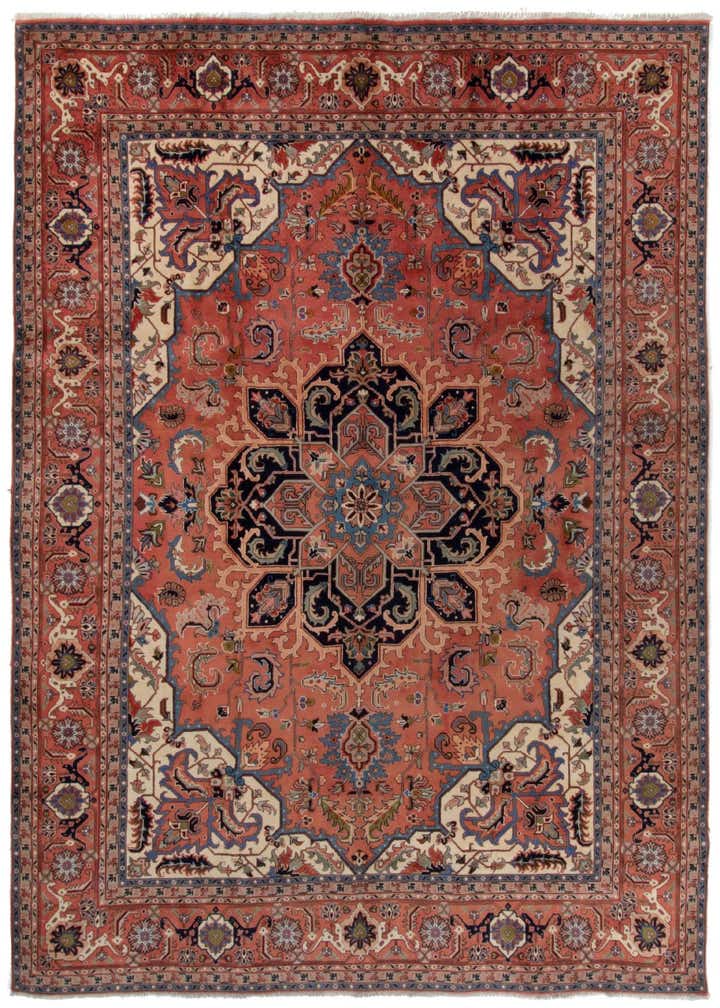 9' 9 x 12' 7 Hand Knotted Tabriz Persian Wool Rug