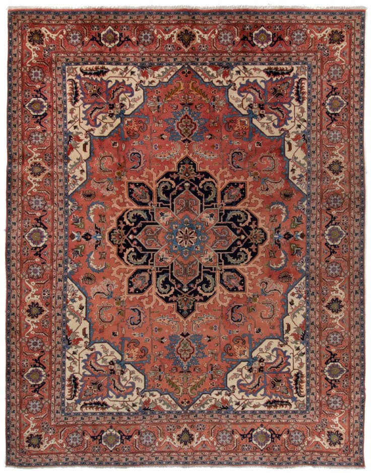 Detail image of 9' 9 x 12' 7 Hand Knotted Tabriz Persian Wool Rug