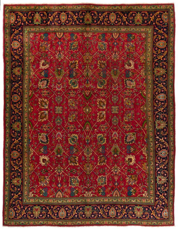 Detail image of 9' 4 x 12' 6 Tabriz Wool Rug