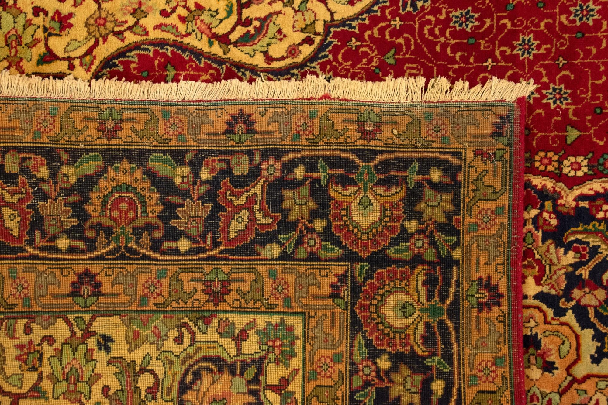 6' 6 x 10' Hand Knotted Tabriz Persian Wool Rug