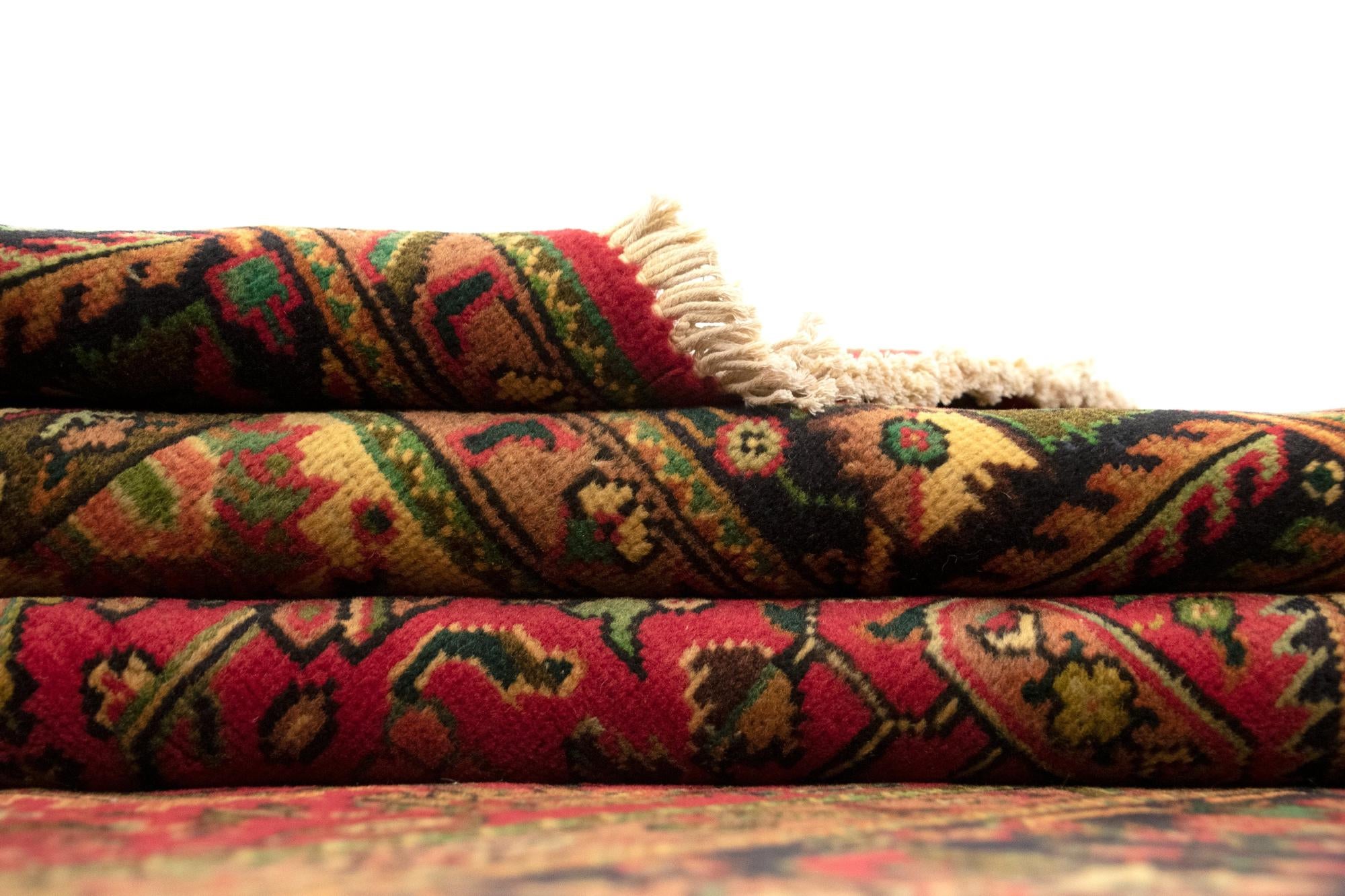 6' 7 x 9' 5 Hand Knotted Tabriz Persian Wool Rug