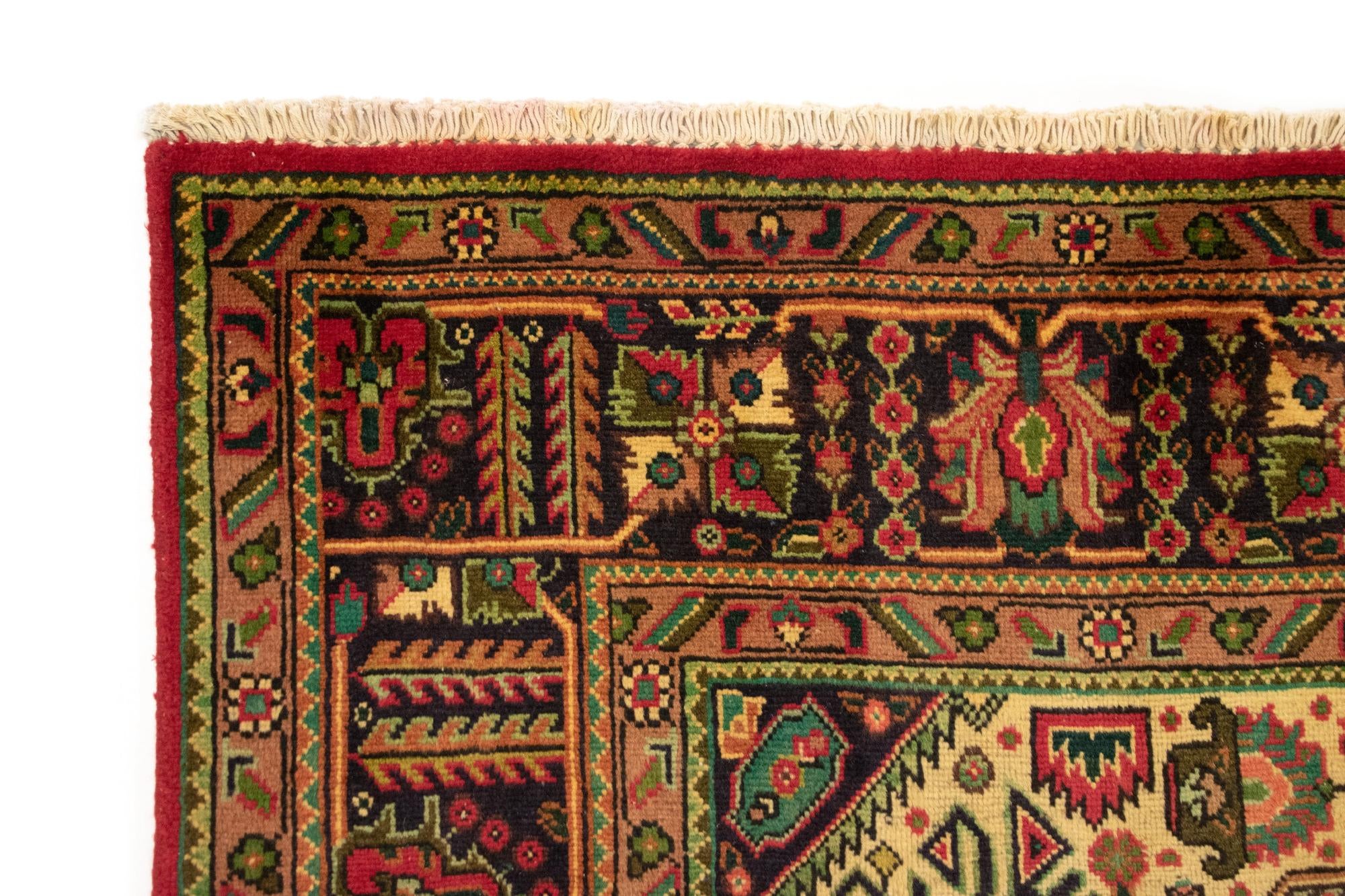 6' 7 x 9' 5 Hand Knotted Tabriz Persian Wool Rug