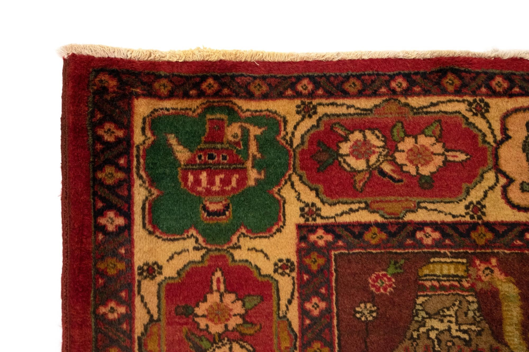 7' 3 x 9' 9 Hand Knotted Tabriz Persian Wool Rug