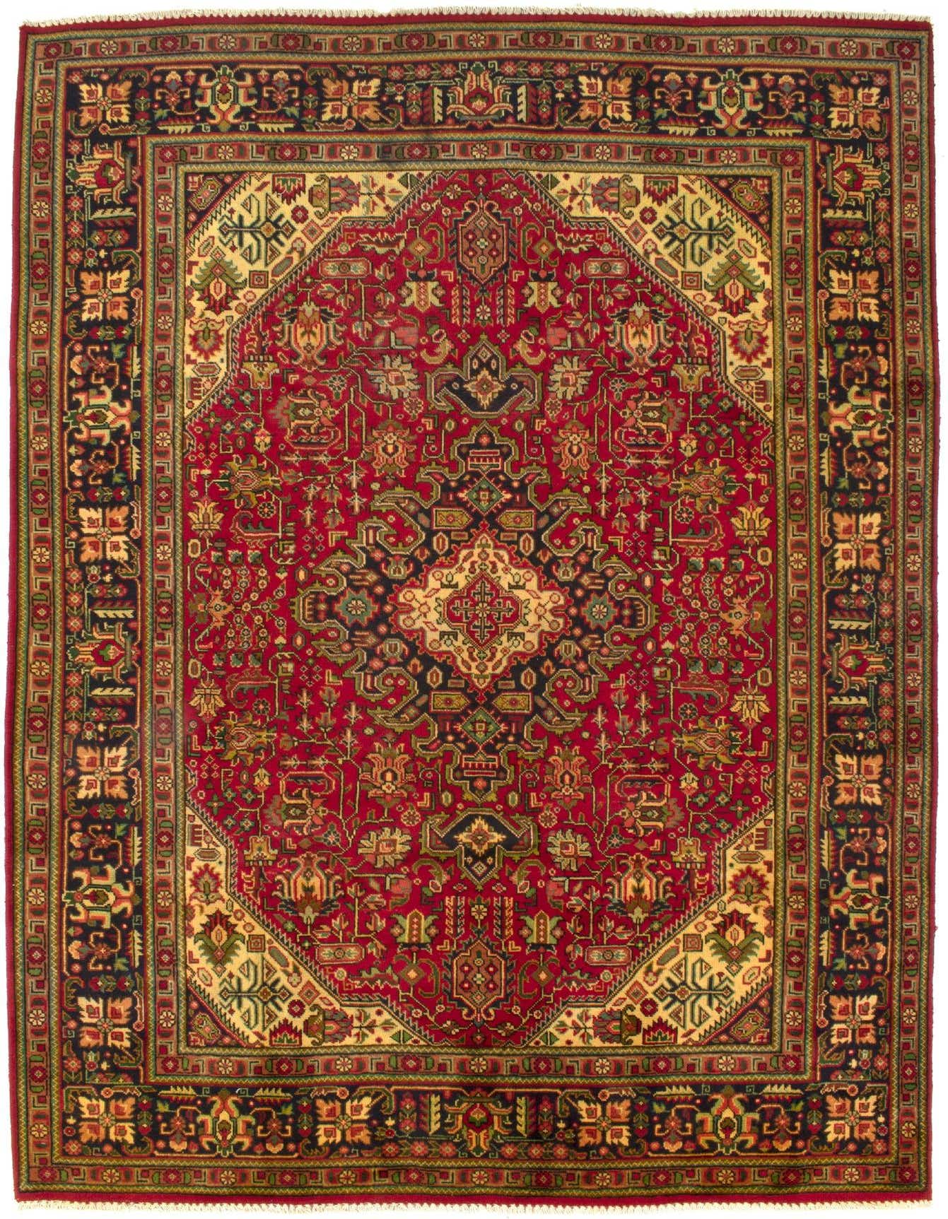 6' 6 x 9' 10 Hand Knotted Tabriz Persian Wool Rug