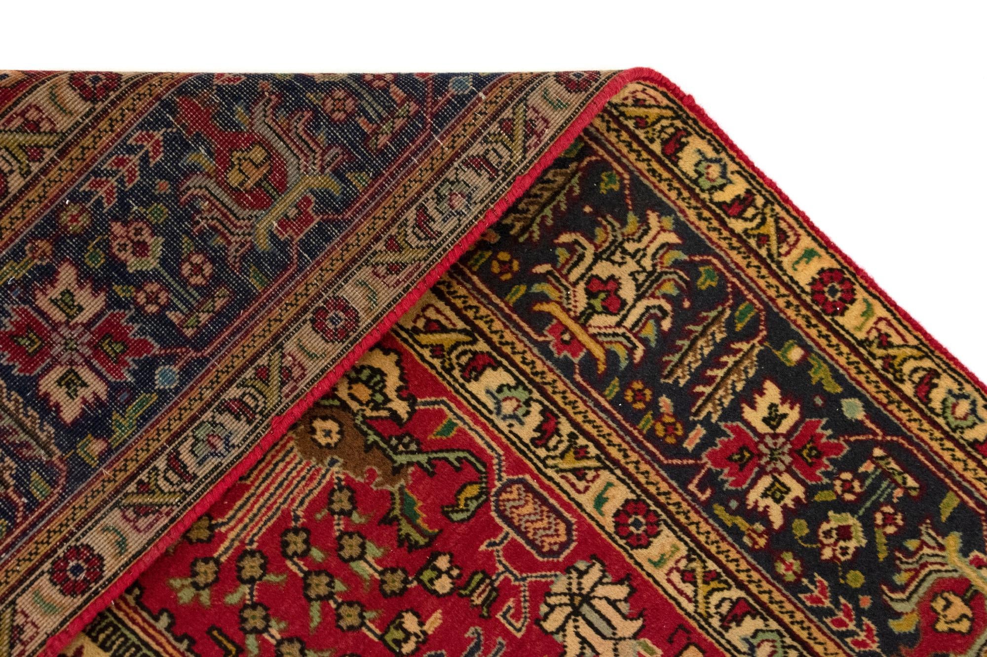 6' 7 x 9' 8 Hand Knotted Tabriz Persian Wool Rug