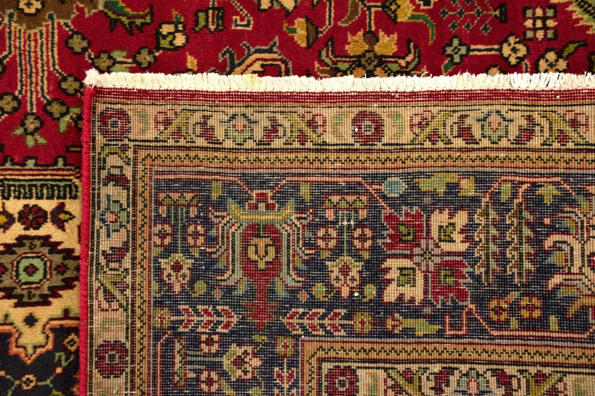 6' 7 x 9' 8 Hand Knotted Tabriz Persian Wool Rug