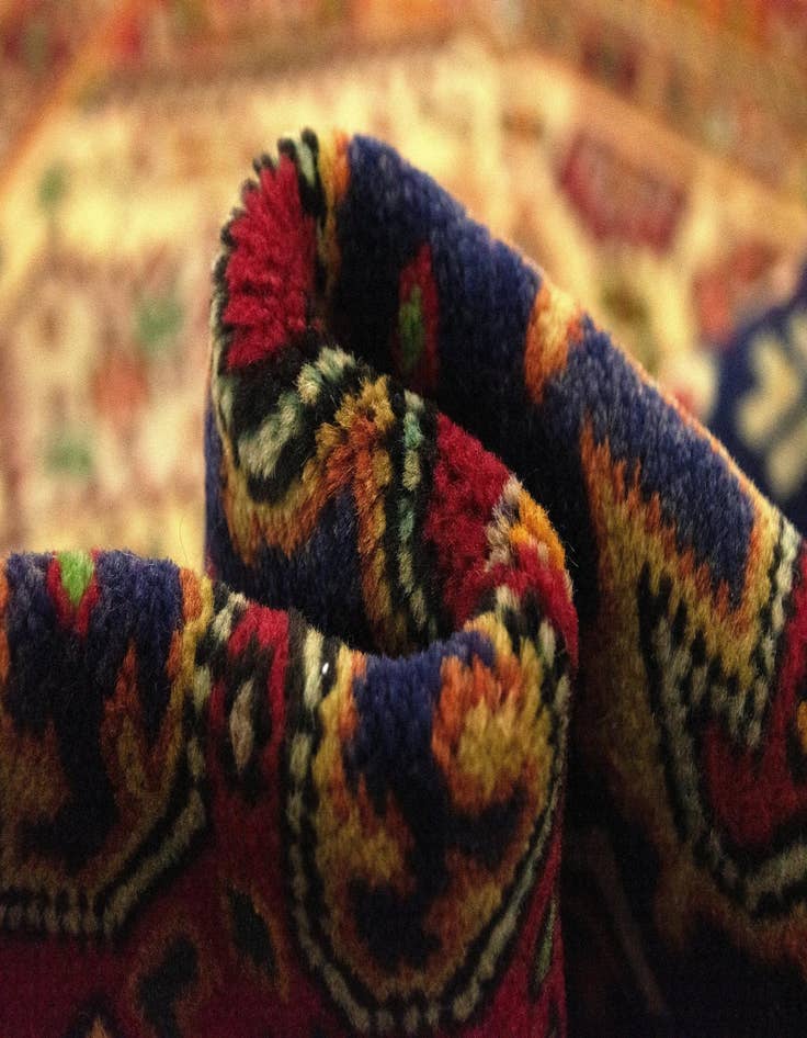 Detail image of 6' 7 x 9' 1  Hand Knotted Tabriz Persian Wool Rug