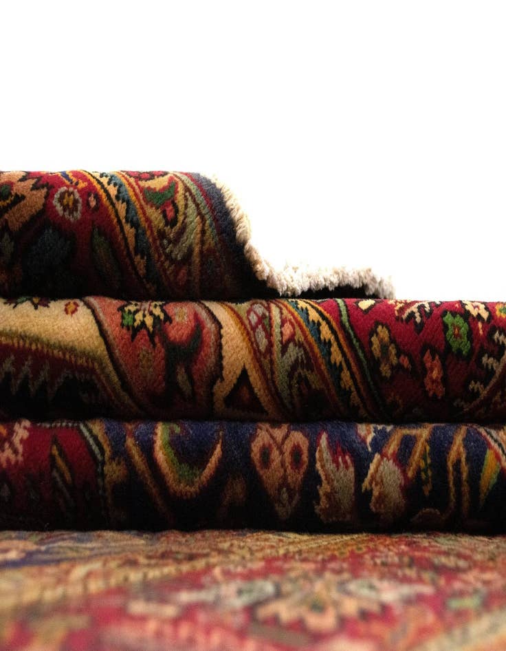 Detail image of 6' 7 x 9' 1  Hand Knotted Tabriz Persian Wool Rug