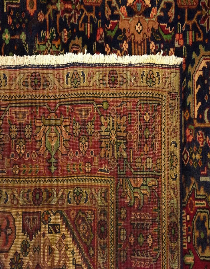 Detail image of 6' 7 x 9' 1  Hand Knotted Tabriz Persian Wool Rug