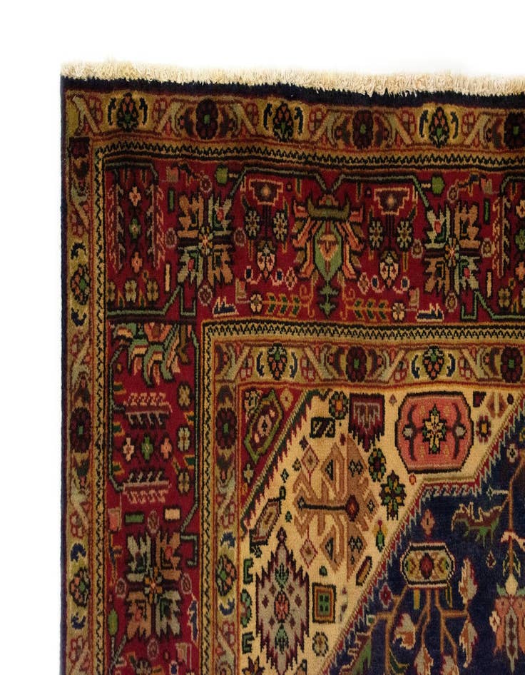 Detail image of 6' 7 x 9' 1  Hand Knotted Tabriz Persian Wool Rug