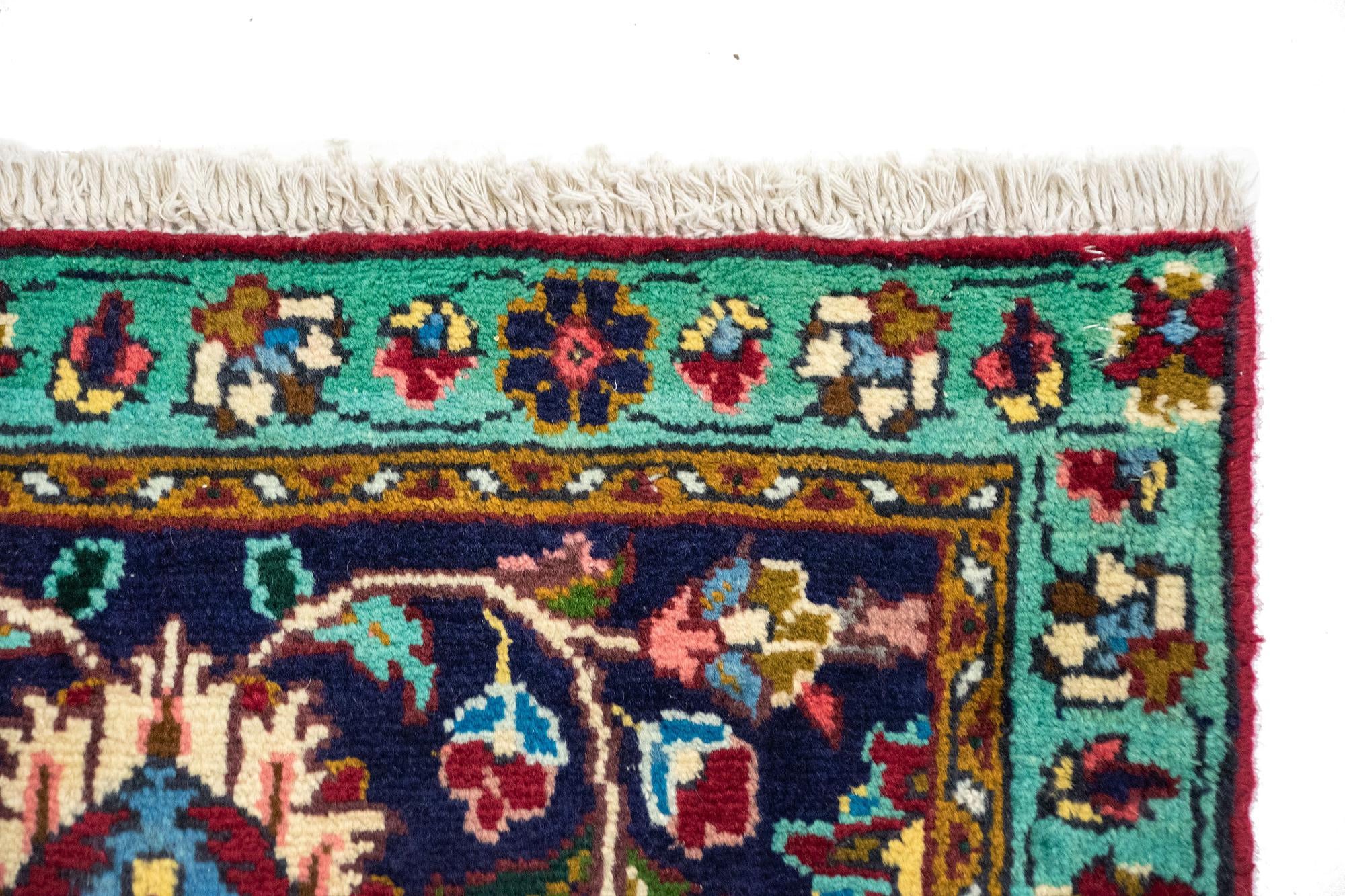 9' 9 x 13' 1 Hand Knotted Tabriz Persian Wool Rug