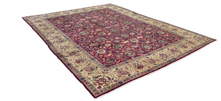 9' 8 x 12' Hand Knotted Tabriz Persian Rug