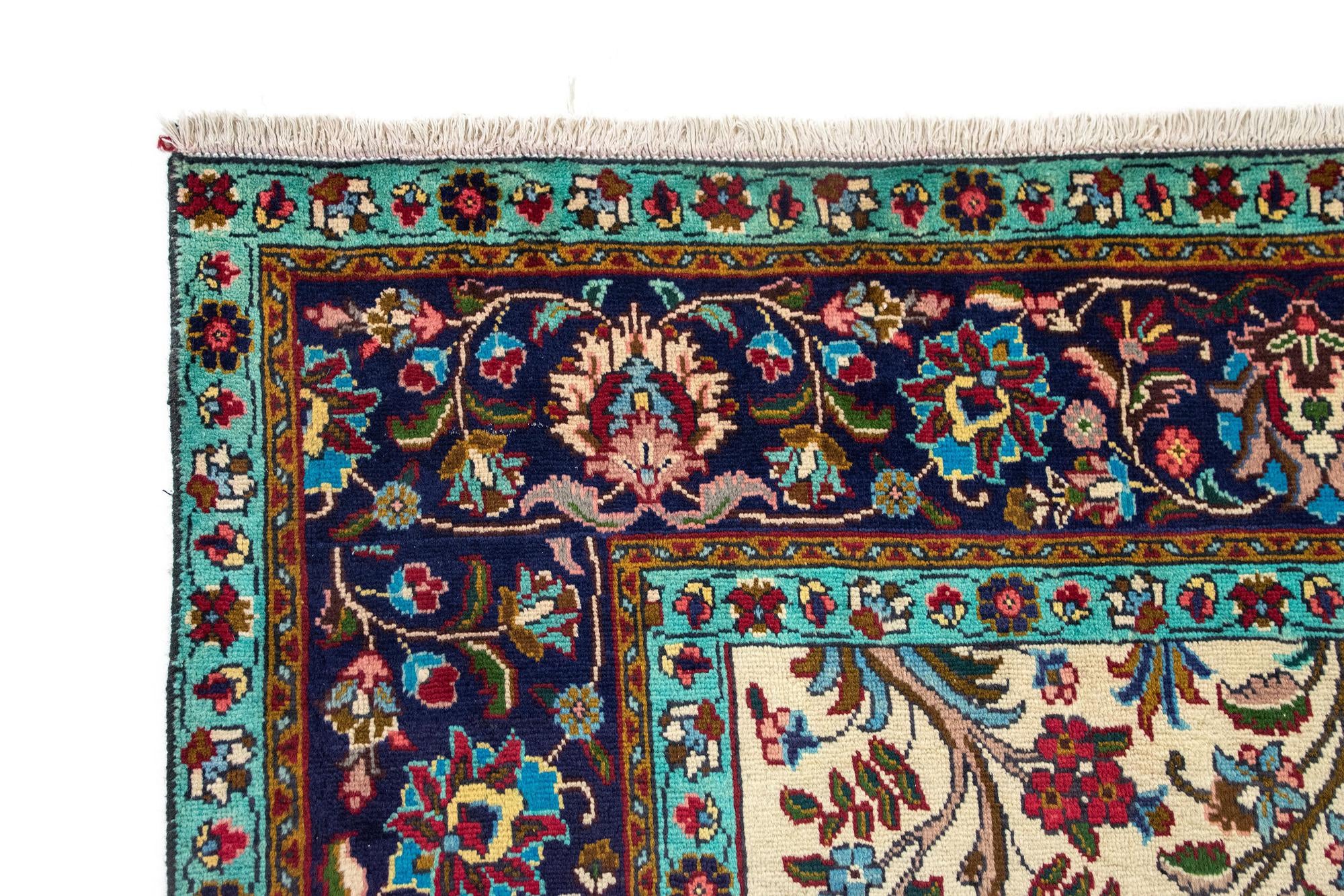 9' 10 x 13' Hand Knotted Tabriz Persian Wool Rug