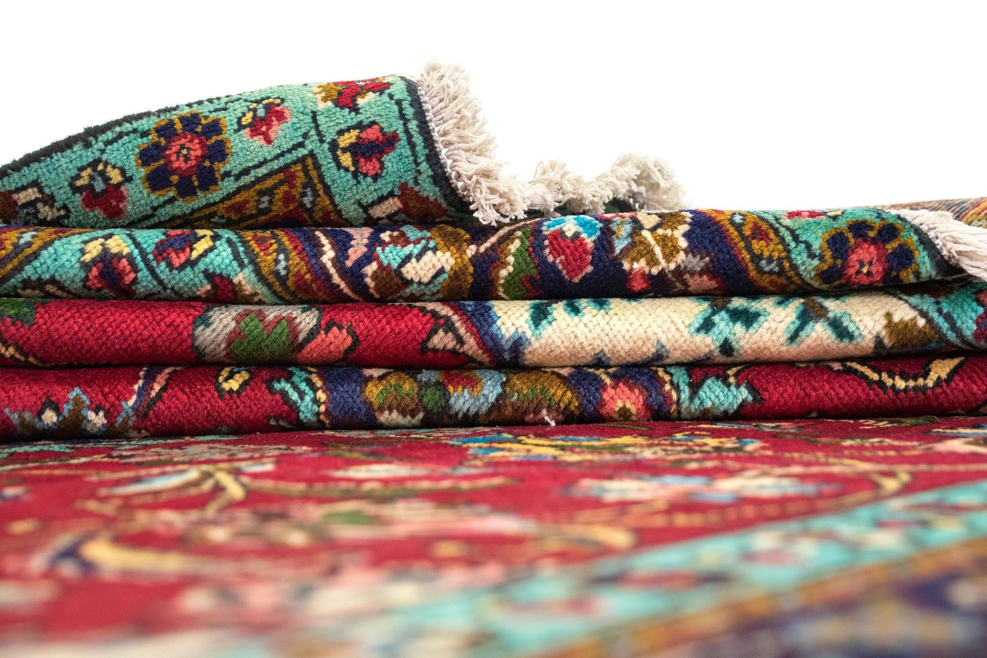 9' 10 x 13' Hand Knotted Tabriz Persian Wool Rug