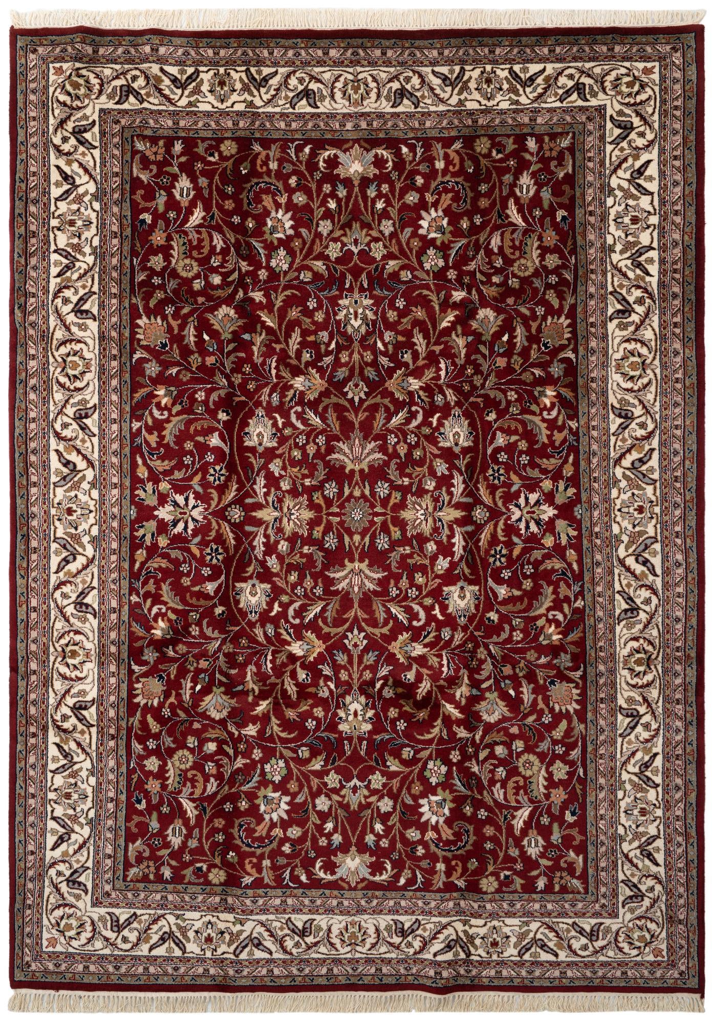 8' x 11' 4 Hand Knotted Tabriz Wool Rug