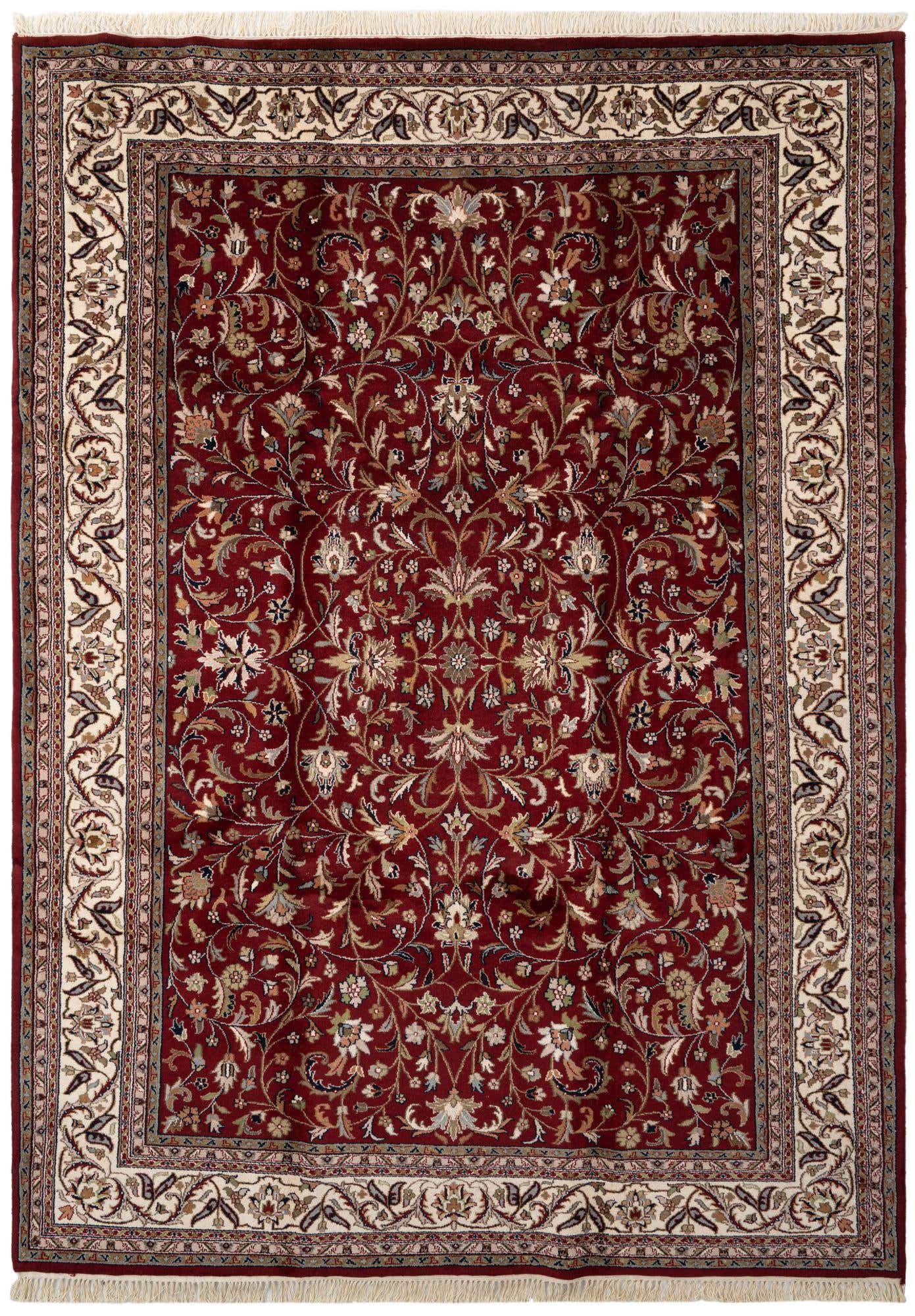 8' x 11' 4 Hand Knotted Tabriz Wool Rug