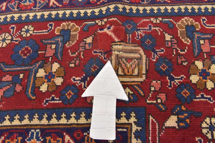 9' 6 x 12' 5 Hand Knotted Tabriz Persian Wool Rug