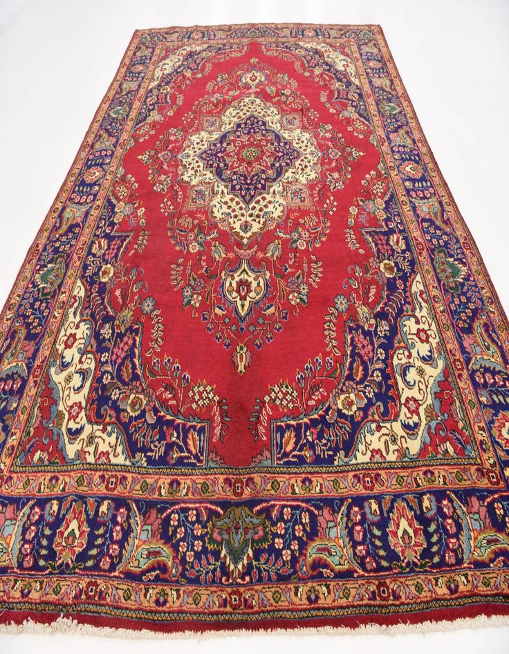 Detail image of 9' 10 x 12' 10 Hand Knotted Tabriz Persian Wool Rug