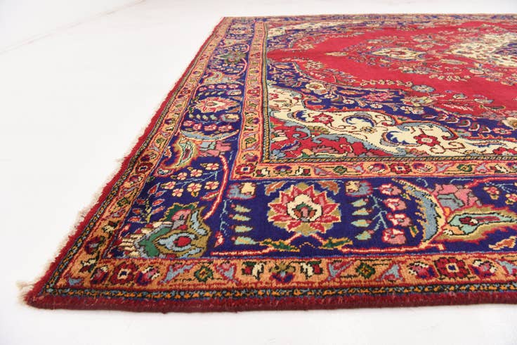 Detail image of 9' 10 x 12' 10 Hand Knotted Tabriz Persian Wool Rug