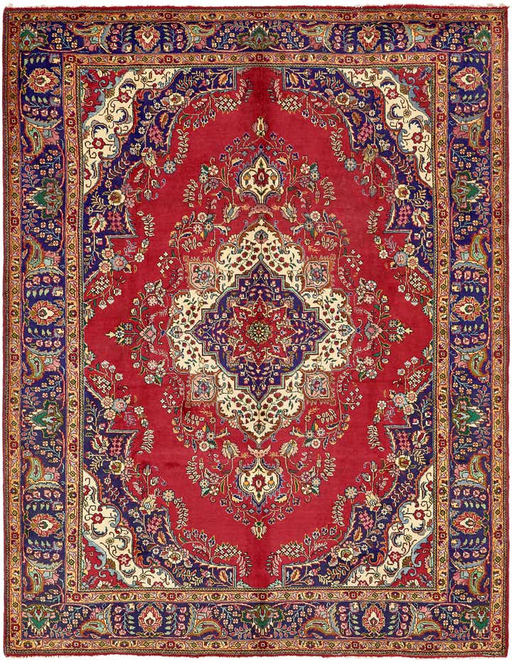 9' 10 x 12' 10 Hand Knotted Tabriz Persian Wool Rug