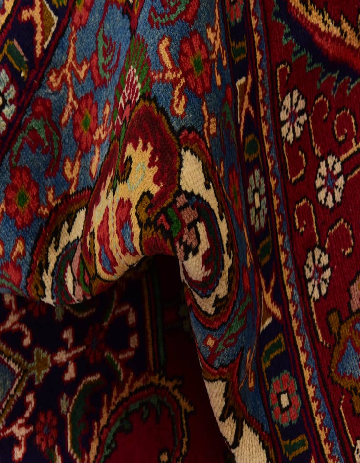 Detail image of 9' 7 x 13' Hand Knotted Tabriz Persian Wool Rug