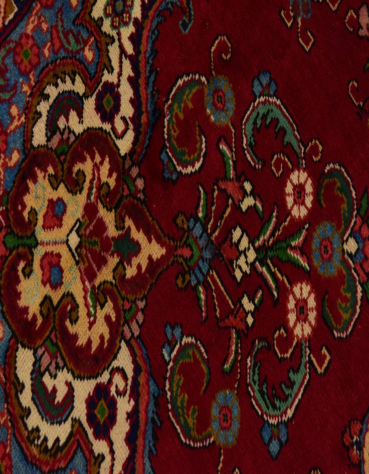 Detail image of 9' 7 x 13' Hand Knotted Tabriz Persian Wool Rug