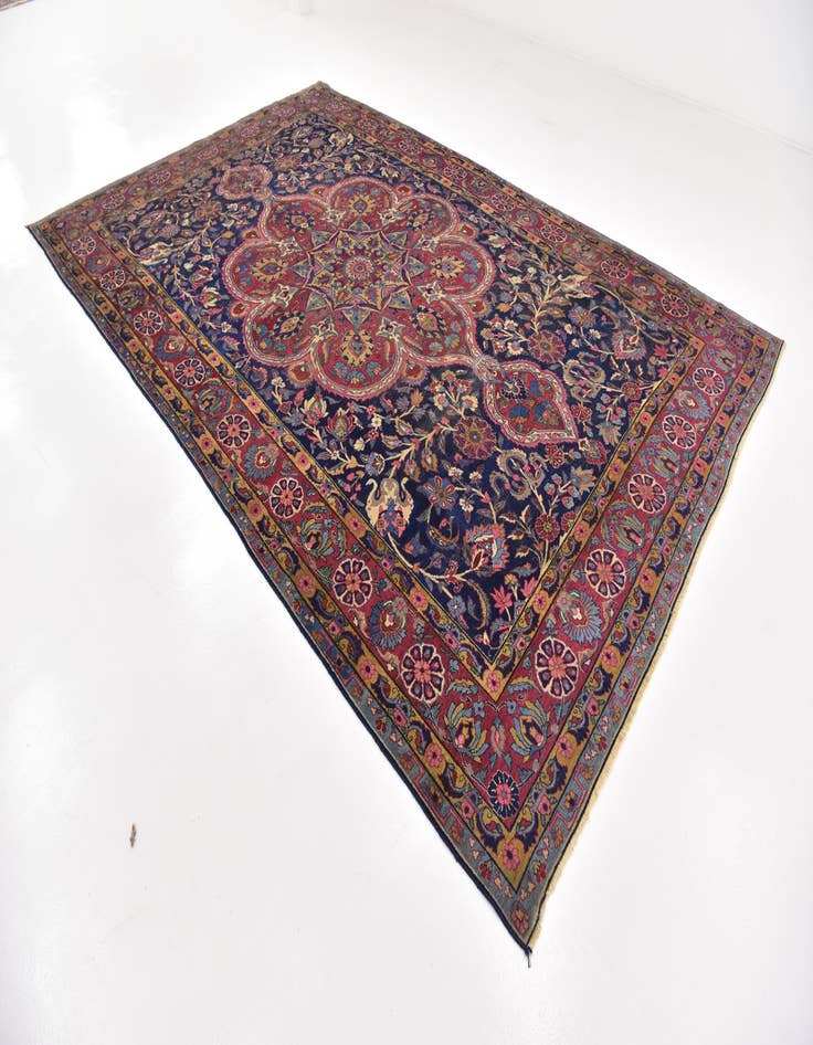 Detail image of 8' 8 x 13' 4 Hand Knotted Tabriz Persian Wool Rug