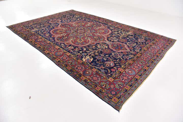 8' 8 x 13' 4 Hand Knotted Tabriz Persian Wool Rug