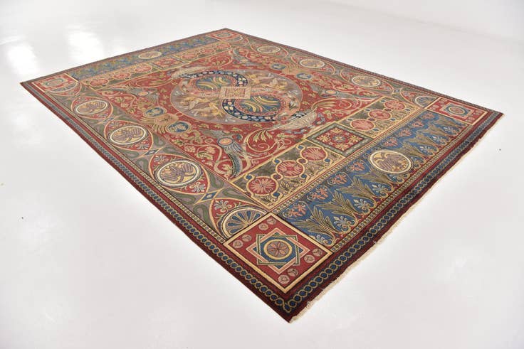 Detail image of 8' 10 x 12' Hand Knotted Tabriz Persian Wool Rug